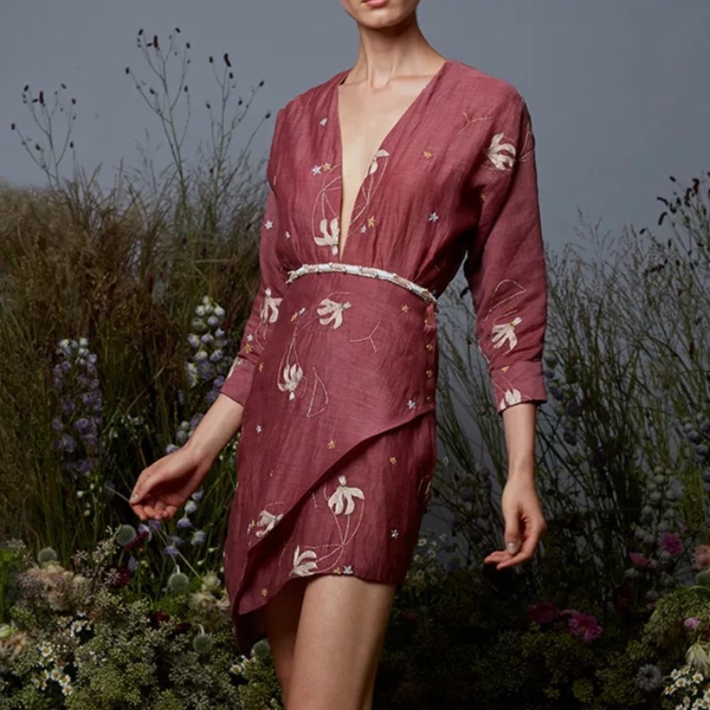 *sold* Markarian Perseus Mini Wrap Dress